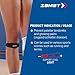 Zamst JK Band Sports Patella Band With Pressure Pad Relieving Pain On the Tendon For Patella Tendinitis-for Volleyball, Basketball, Running, Tennis, Pickleball-Black, XL