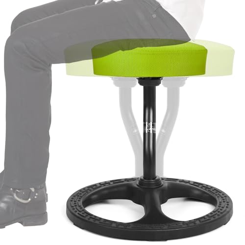 Image of ADHD Chair for Kids, Yoga Chairs for Adults, Wobble Stool Active Flexible Seating Desk Chair with Non-Slip Base and Washable Seat Cover for Stability, Balance, Yoga, Office, School, Classroom