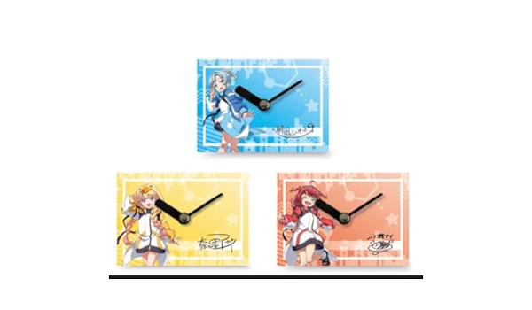 3点　ナナシス　Asterline　缶バッジ時計　奈々星アイ　一ノ瀬　朝凪シオネ ナナシス Asterline 缶バッジ時計 奈々星アイ 一ノ瀬 朝凪シオネ
