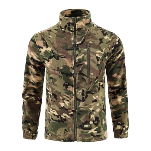 Générique Treillis Militaire Camouflage Tactiques avec Militaire Softshell Capuche Treillis Polaire Homme Hiver Chaud Tactique Vêtements Chasse Chaud Chaude Blouson...