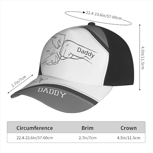 Custom Hat, Personalized Cap for Men,Dad,Grandpa,Husband Customized Fathers Day Hat4