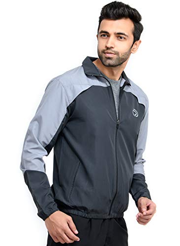 Image of TRUEREVO Mens Solid Quick Dry Running Sports Long Sleeve Jacket Ultra Light Thin Performance Gym Activewear
