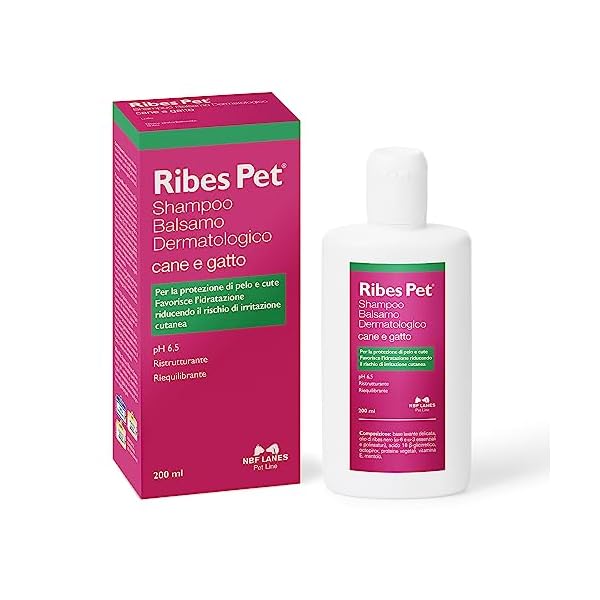 NBF Lanes | Ribes Pet Hautpflege, für Hund und Katze, 200 ml, zum Schutz von Fell und Haut, pH 6,5, Restrukturierend, ausgleichend