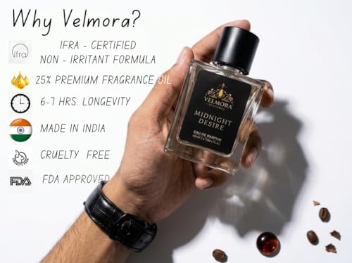 Image of Eau De Parfum 50 ml | Long Lasting Premium Fragrance Perfume Spray | Fresh Luxury Scent for Daily Wear Office Party Travel and Special Occasions (Midnight Desire)