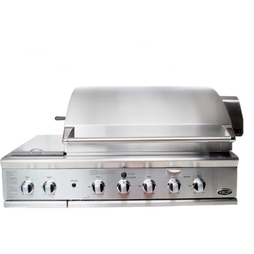 DCS BGB48-BQR-N 48-Inch Natural Gas Traditional Grill with Integrated Side Burner, Brushed Stainless Steel (Stand Not Included)