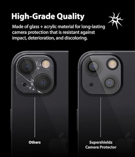 Image of Supershieldz X Koala Bear NeoGuard Camera Lens Protector Tempered Glass For iPhone 13 Mini and iPhone 13 with Installation Kit | Edge to Edge Coverage | Transparent | Pack of 2