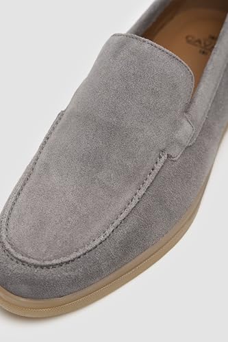 Men’s Suede Leather Slip-On Loafers - Business Smart Casual Moccasin-Style Shoes3