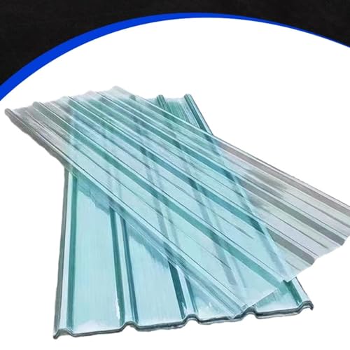 Plaques de toit ondulées transparentes de 2 mm imperméables x7