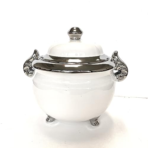 Sopera de porcelana Obatala blanca 3 litros de capacidad - White porcelain Tureen for Obatala3 litters capacity