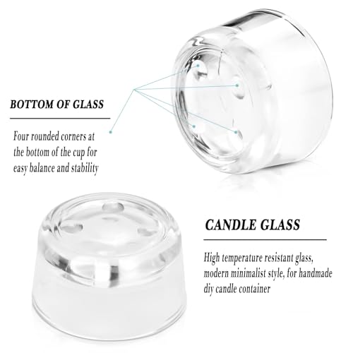 36 Pack Clear Glass Tealight Candle Holders, 1.8 Inch Wide x 1 Inch High, for 1.5" Tealights, Bulk for Wedding Centerpieces, Party, Dinner, Home Decor - Image 4