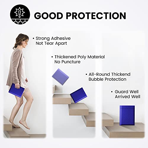 Image of Fuxury Bubble Mailer,100Pcs 6x10 inch Bubble Mailers Royal Blue Shipping Padded Envelopes Usable Size 6x9 inch Opaque Mailing Envelopes Bubble Padded for Mailing,Packaging, Small Business,Bulk #0
