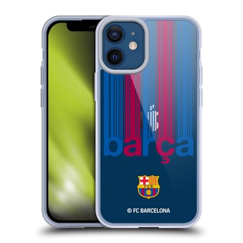 Carcasa FC Barcelona para iPhone 12 Mini de gel de silicona flexible