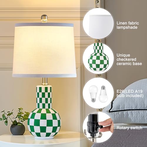 Set de 2 lámparas de mesa modernas de 21 pulgadas miniatura 5