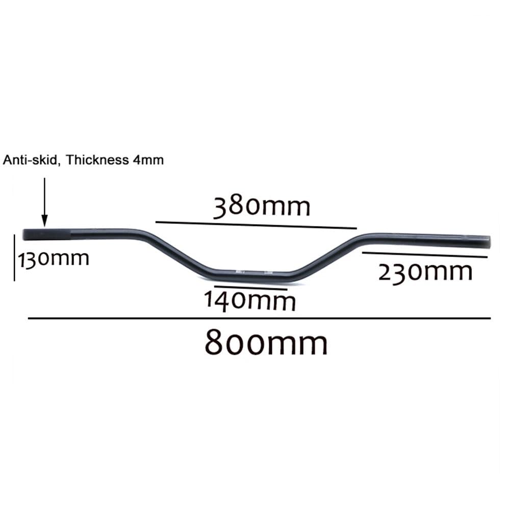 manubri moto bassi Manubri per moto Manubrio universale da 22 mm 7/8". | Per manubrio moto retrò nero in lega di alluminio Scooter Vintage Bar Motor Moto(Silver 22mm)