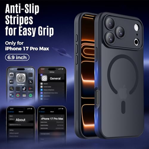 Image of Symcele Designed for iPhone 17 Pro Max Case,Black