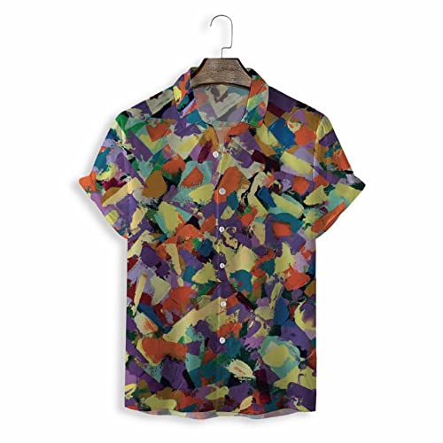 Chemise de plage séchage rapide homme à manches courtes et boutons d'été