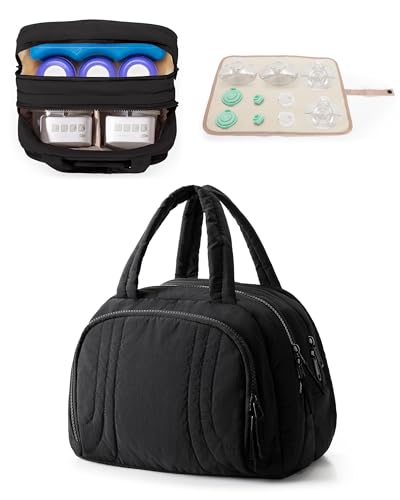 Image of Wearable Breast Pump Bag Compatible with Momcozy /Medela /Elvie /Eufy