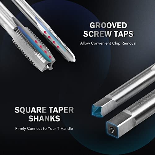 Omt Thread Repair Kit, 304Pc Sae And Metric Helicoil Repair Kit With Hss Drill Bits Inserts Taps Break Off Tools, Rethreading Tools In 1/4" 5/16" 3/8" 7/16" 1/2" & M5 M6 M8 M10 M12 Sizes #TOP3