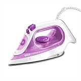 Braun TexStyle3 SI3030PU Ferro da Stiro a Vapore con 5 Anni di Assistenza, Piastra in Ceramica, Stiratura in Verticale, Punta di Precisione, Getto di Vapore 140g/min, Potenza 2300watt, Rosa Chiaro
