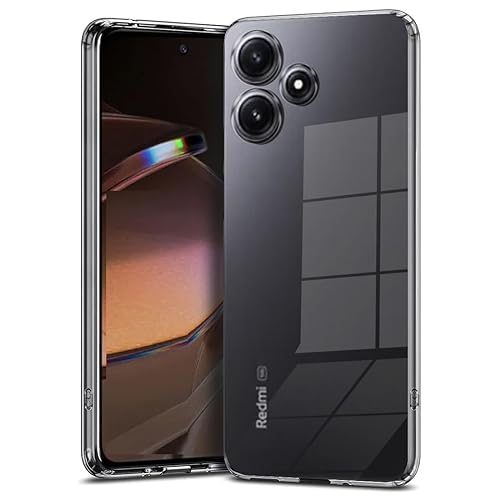 Image of COVERBLACK Rubber Back Cover for Poco M6Pro 5G - Transparent