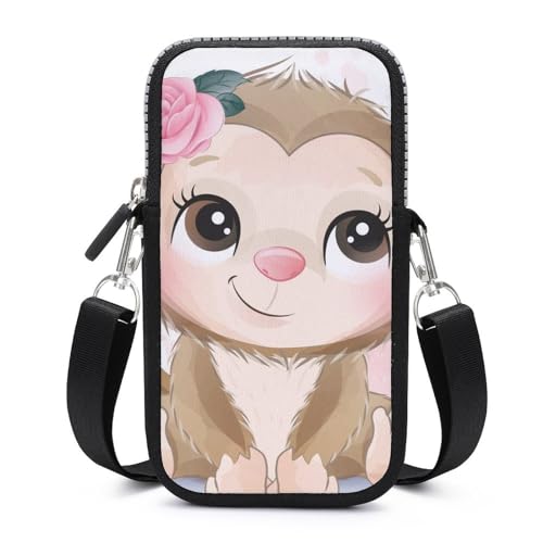 Sacoche téléphone singe papillon originale et compacte 17.5cm