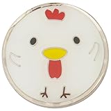 Tabata(タバタ) ゴルフマーカー マグネット グリーンマーカー かわいいデザイン グラウンドゴルフ 磁石 芝に目立つ色 ゴルフ用品 コンペ景品 プレゼント にわとり ゆるかわ 台座別売り GV0883 N