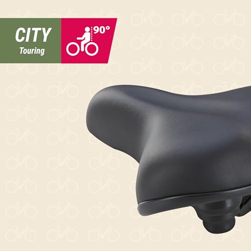Prophete Touren-City-Sattel mit Vollschaumpolsterung & Elastomerdämpfung, bequem & stoßdämpfend...