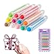 ZXNJA 12 Stück Kreide Für Tafel Abwaschbar,Tafelkreide Bunt,Kreide Für Tafel,Staubfreie Kreide mit Kreidehalter,Kreidestifte Für Tafel Abwaschbar,für Schule,Studium,Büro,Zeichnen,Handwerk