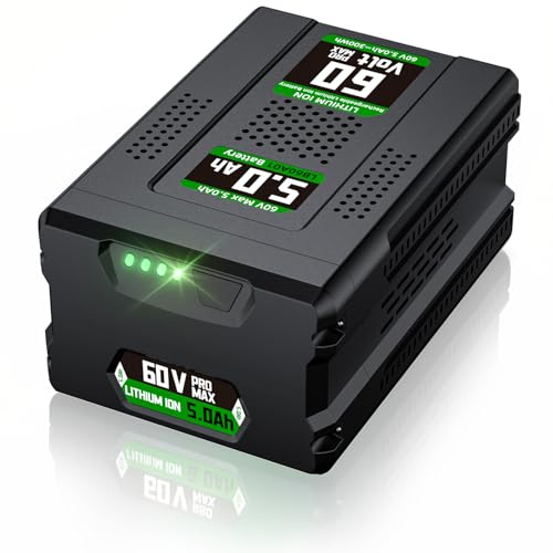 TONAMO Upgraded 60V 5.0Ah Replacement Battery for Greenworks 60V Battery Fit LB60A03/LB60A02/LB60A00 Compatible with 75+ 60V Power Tools (Lawn Mower/Trimmers/Blowers)