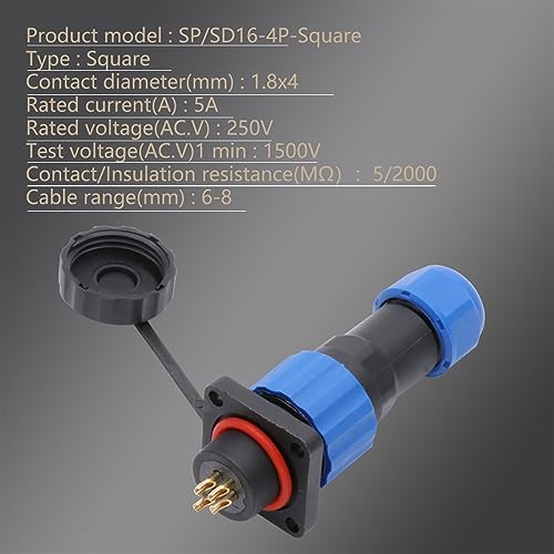 Fiche aviation SD16 pour câblage de boîtier de commande numérique CNC - 6