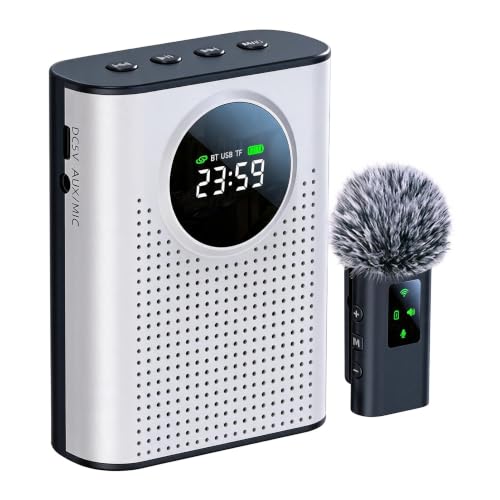 ZERFUN S67 Voice Amplifier Wireless Microphone for Teachers Classroom