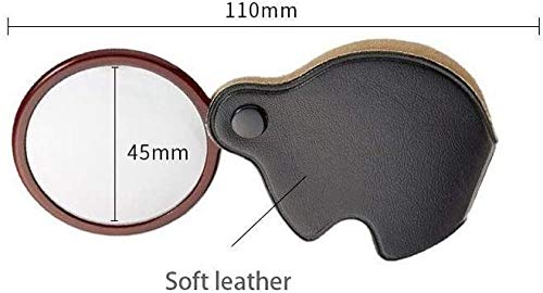Loupe pliante 3,5 fois verre HD compact de haute précision - 3