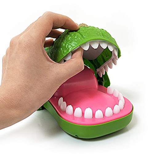 Toyvian Dentes de Dinossauro Jogo de Brinquedo Dentista de Dinossauro Mordendo Dedo Jogo de Tubarão