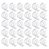 ProTensils 30 Pcs Clear Plastic Tablecloth Clips - Picnic Outdoor Clips - Transparent