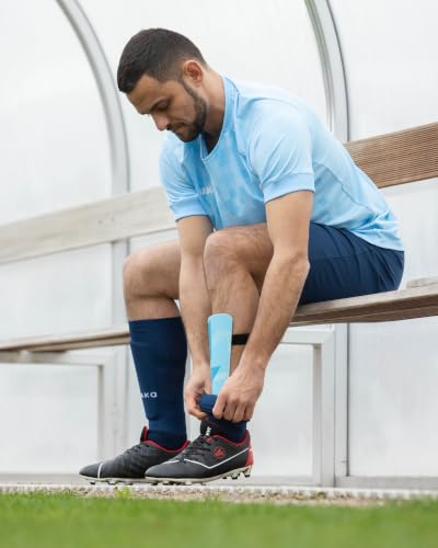 JAKO Unisex Schienbeinschoner River Light, SkyBlue/Navy/Coral, M – Ansicht 5
