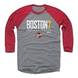 500 LEVEL Aliyah Boston Indiana Fever 3/4 Sleeve T-Shirt - Aliyah Boston Indiana Fever Elite WHT (Red/Heather Gray, Medium)