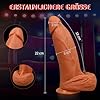 HIVEFUN Dildo Dick Diloschwanz für frauen, Realistischer Dildos Groß Dicker Diloschwanz für Männer Vibration für Frauen, 22cm Big Analdildos XXL Vibrator mit Saugnapf Sexspielzeug für Frauen Solo #2