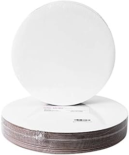 [25pcs]12"White Cakeboard Round,Cake Circle Base Boards Cake Plate Platter 12 inch,Pack of 25