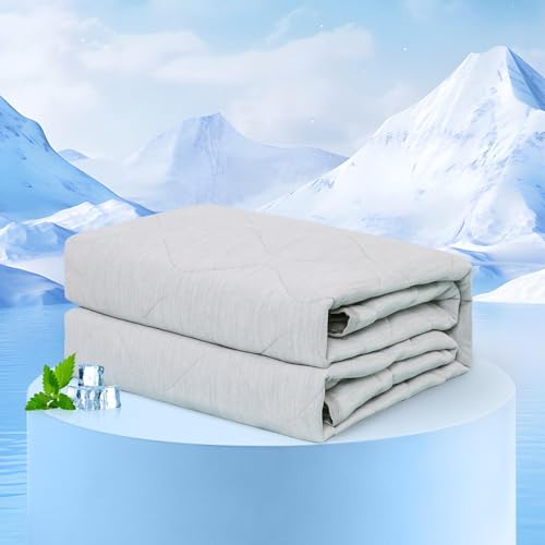 Rywell Couverture Rafraichissant Chien 150X200cm, Imperméable(Gris)