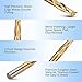 HQMaster 10-Pack Titanium Coated End Mill Milling Router Bits CNC Bits Cutting Tools Engraving Bits Tungsten Steel