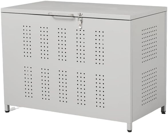 OSJ 屋外ゴミ収納庫 ゴミ箱 屋外 収集ボックス ごみ集積所 多用途収納ボックス ゴミステション 通気口 カラス除け 大容量 カラ