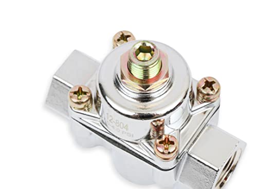 Image of Holley 12-804 Chrome Carbureted Fuel Pressure Regulator