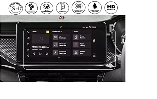 Image of PET Unbreakable Screen Protector Compatible With Skoda Slavia -8 Inch (Pack Of 1 - Glossy Finish)