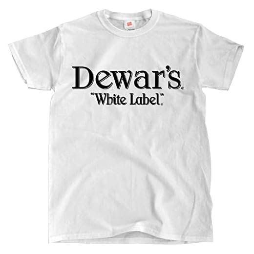 Dewars Scotch Whiskey White T-Shirt (X-Large)