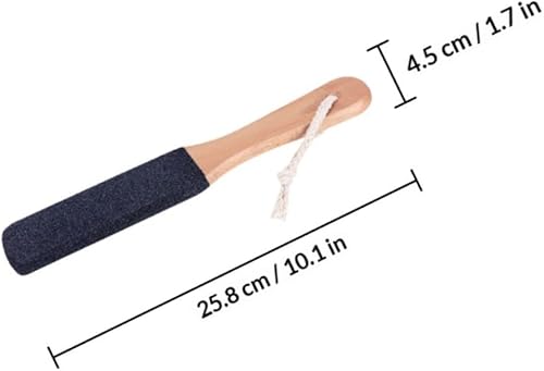 Miniatura 2 de 3pcs Beech Wood Foot Scraper Callus Remover Double-Sided Feet File Pedicure Tool for Hard Skin Removal and Heel Care at Home