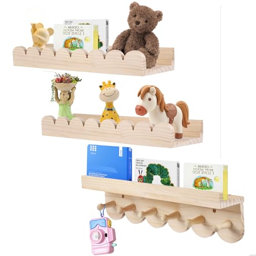 Set di 3 librerie da parete per bambini