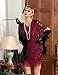 PrettyGuide 20s Flapper Dresses for Women All-Over Fringe Sequin Art Deco Great Gatsby Party Dresses Plus Burgundy US18