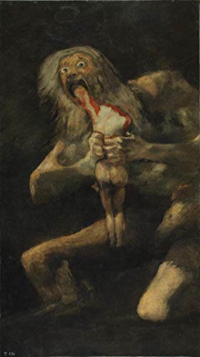 Get Custom Art Francisco Goya - Saturn Devouring His Son, Poster Art Print Wall Decor - Size 12x24 Inches