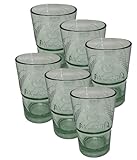 mojito recipe pitcher Spülmaschinenfest Bacardi Cocktailgläser Mojito-Gläser Tumbler, Trinkgläser Grün getönt 6x 36 cl Gläser SET