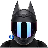batman motorcycle helmet for sale uk Bluetooth Offroad Full Men and Women,DOT/ECE Certified Men and Women Cool Cute Batman Full Face Helmet,Light Cool The Best Motorcycle Helmets 2003 Yamaha Banshee Size:SMALL +3 Decals  (13